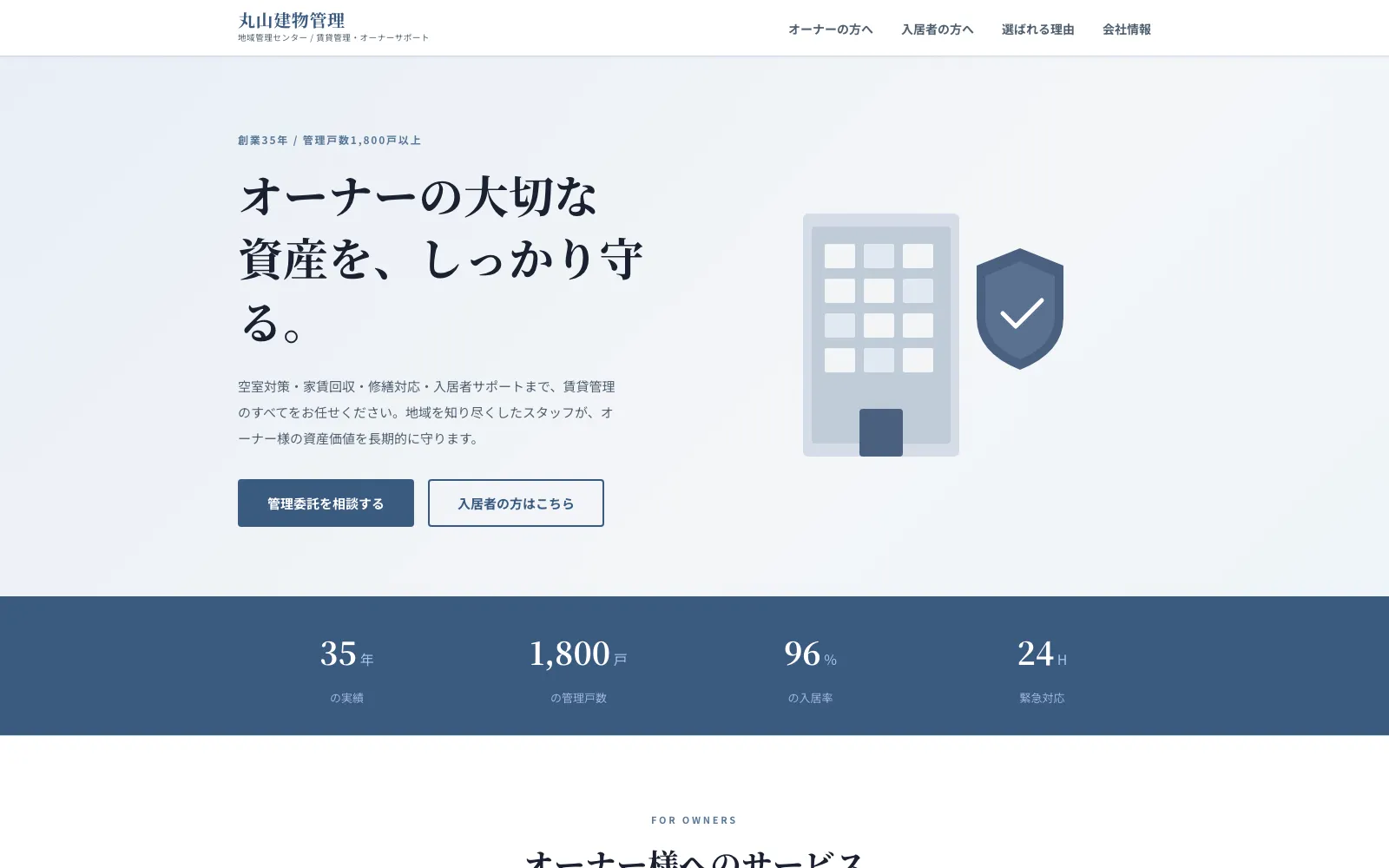 丸山建物管理 - PC表示