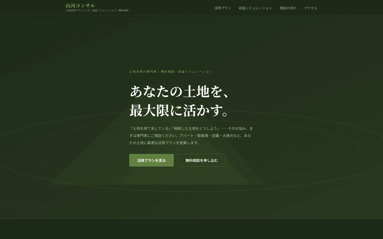 山河コンサル - PC表示