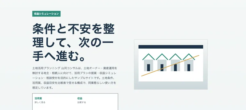 土地活用プランニング 山河コンサル