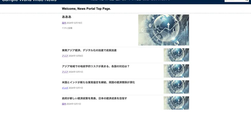 WordPress Sample - News Portal Site